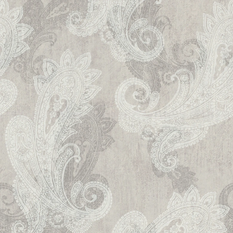 Rasch non-woven tapet, vægbeklædning indisk stil taupe 