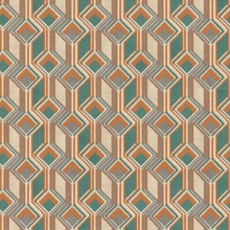 Rasch Vliestapete, Mustertapete Indian Style braunorange 