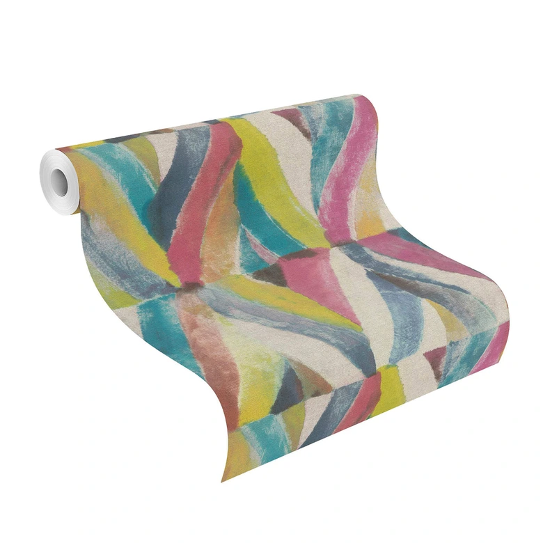 Rasch Kalahari Papier peint intissé à motif bleu clair 