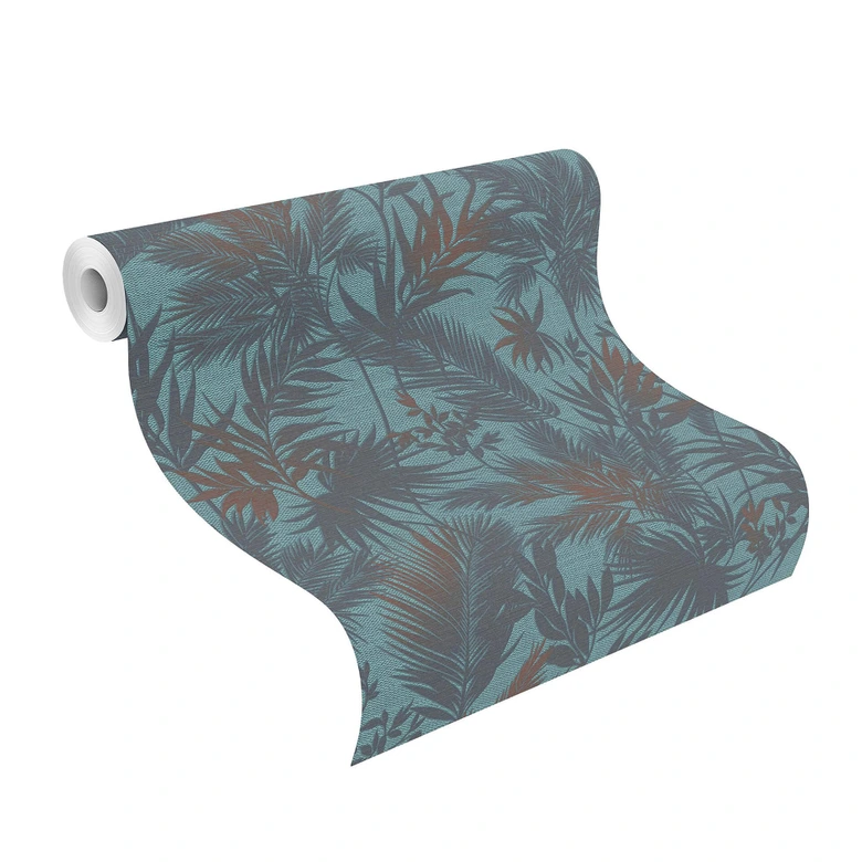 Rasch Kalahari Papier peint intissé à motif turquoise 