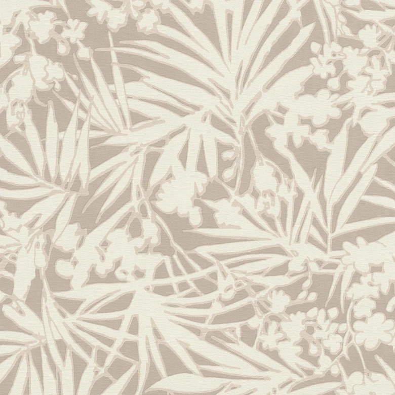 Blomstertapet, Paraiso beige ikke-vævet tapet 