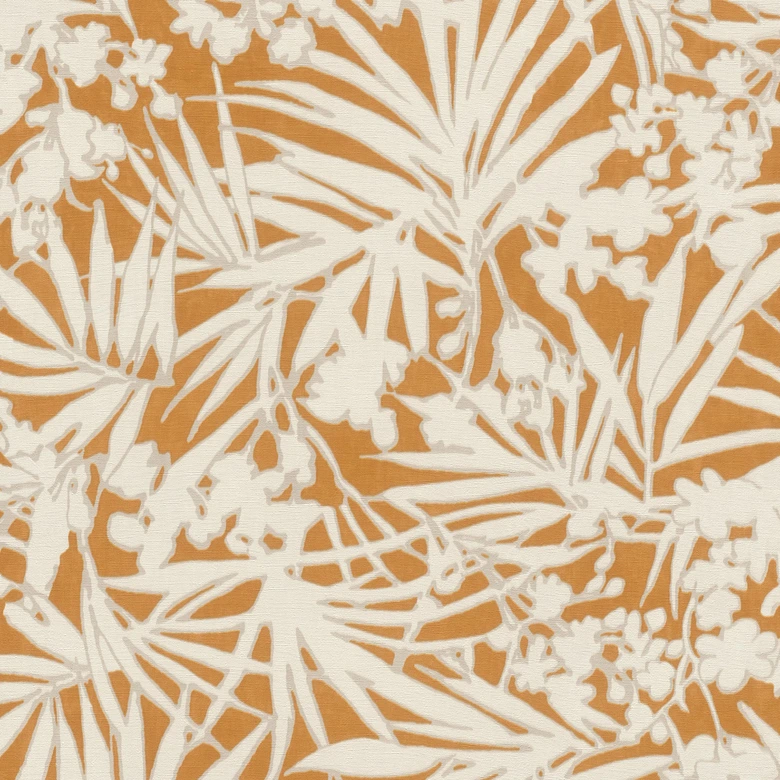 Blumentapete, Vliestapete Paraiso orange 