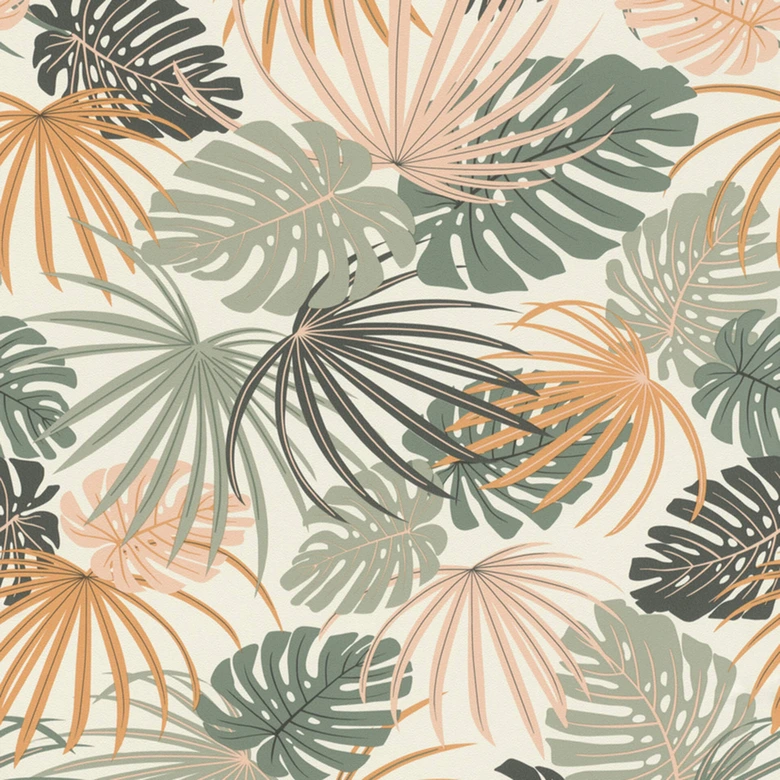 Rasch papier peint intissé, papier peint à motifs Salsa vert sauge (clair) 