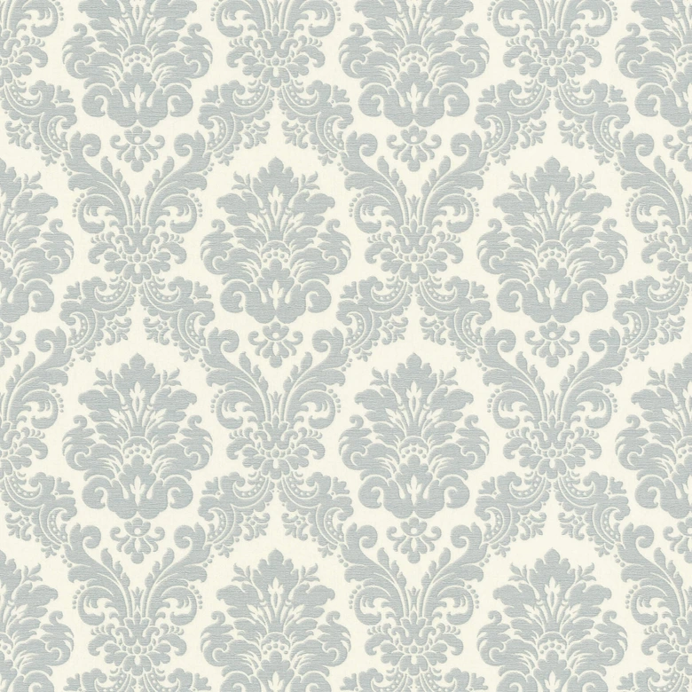 Rasch papier peint intissé, papier peint à motifs Trianon XIII bleu gris 