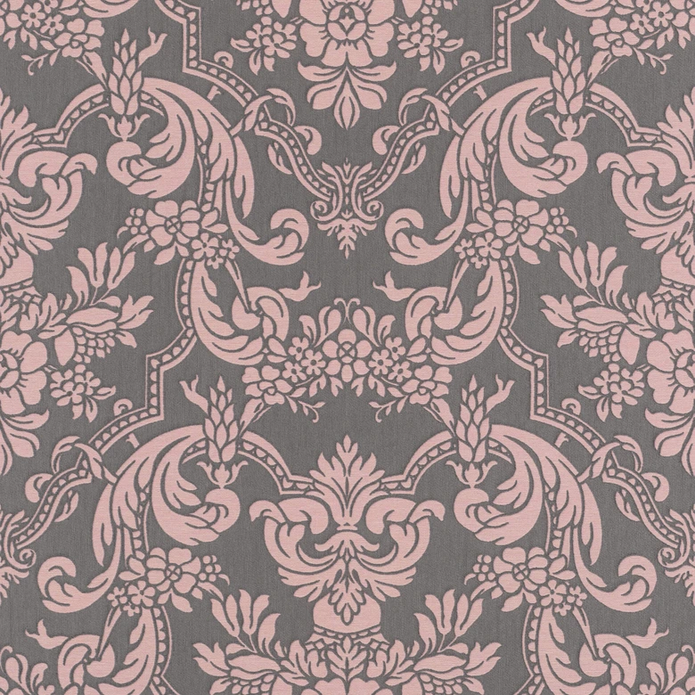 Rasch Vliestapete, Mustertapete Trianon XIII rose, taupe 