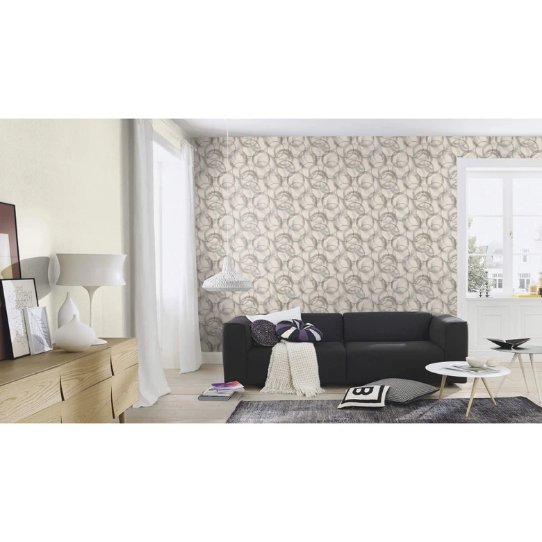 Rasch Vliestapete Vincenza Beige, Creme 