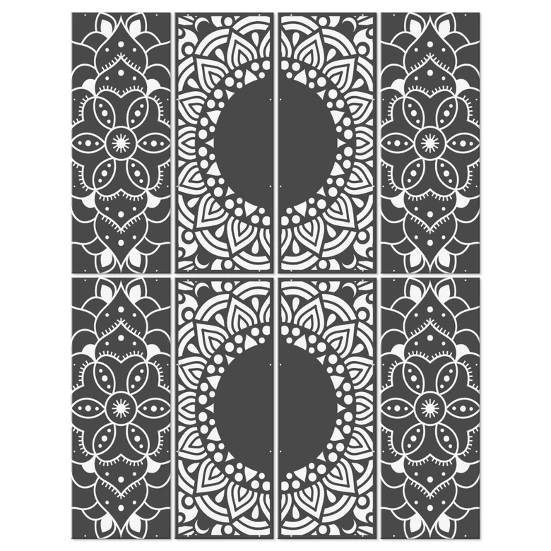 Séparation de pièce, paravent, paravent suspendu Mandala Ornament 