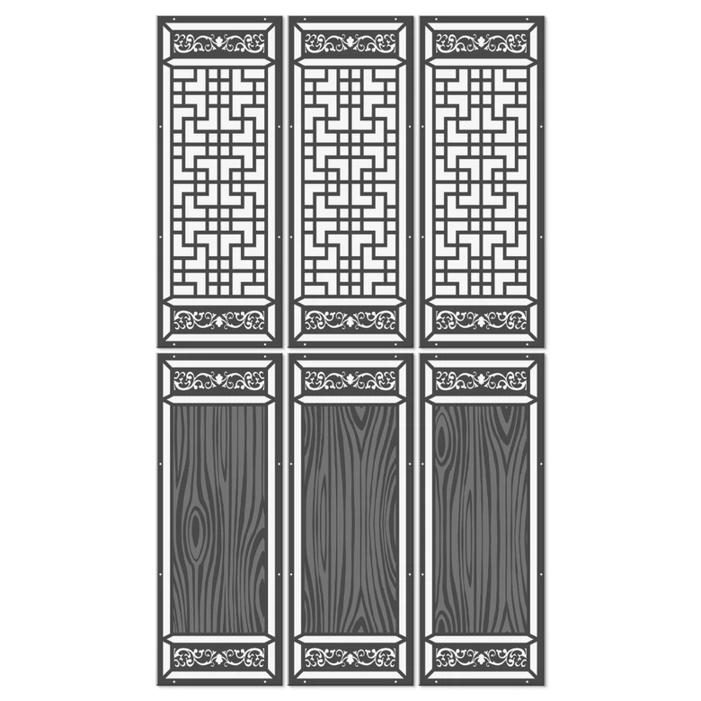 Séparation de pièce, paravent, paravent suspendu Séparation de pièce japonaise Shoji Design 