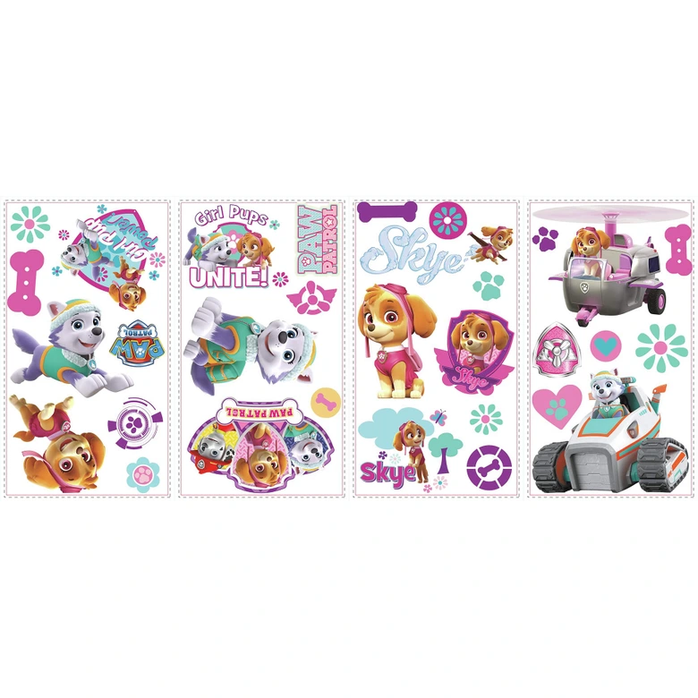 Wandsticker Paw Patrol - Girl Pups 
