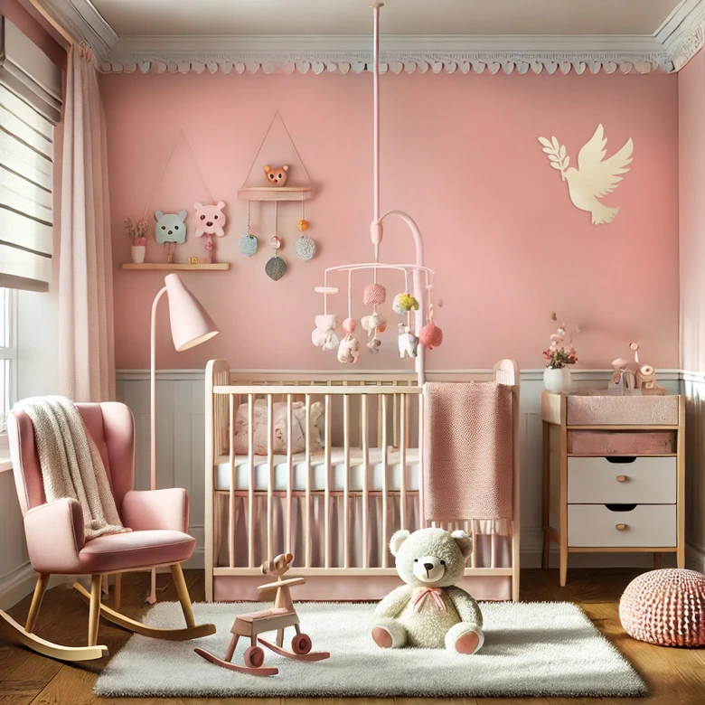 Rosa Wandfarbe matt | Innenfarbe in Top-Qualität | beruhigende und einladende Atmosphäre 