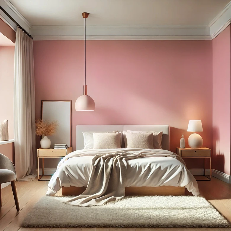 Rosa Wandfarbe matt | Innenfarbe in Top-Qualität | beruhigende und einladende Atmosphäre 