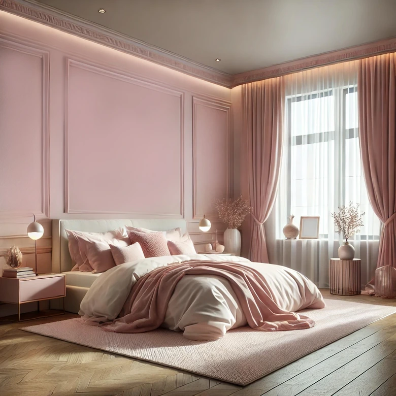 Rosa Wandfarbe matt | Innenfarbe in Top-Qualität | beruhigende und einladende Atmosphäre 