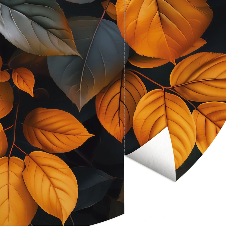 Fototapete Pflanzen - Leuchtende Blätterpracht im Herbst - Jaszke - Rund - Selbstklebend/Vlies 