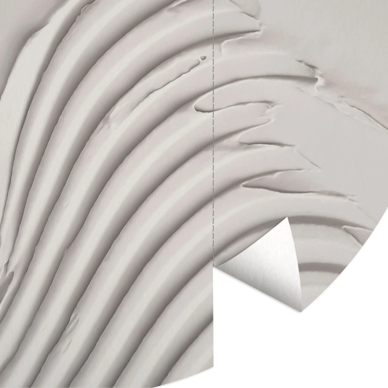 Soft Structures in Beige Wall Mural - Pictufy Studio - Round - non self-adhesive/self-adhesive wallpapers 