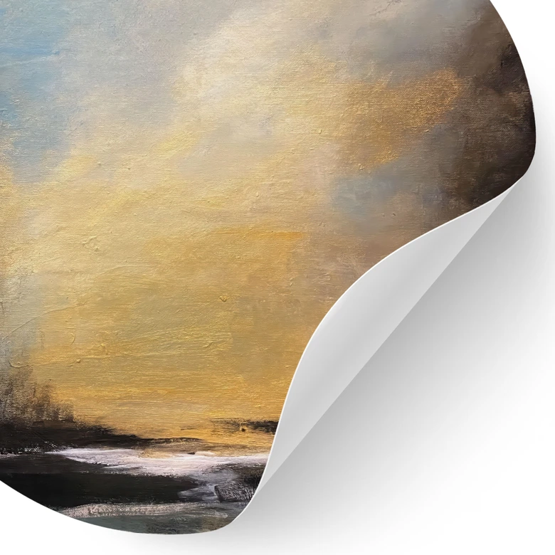 Wandtattoo Goldenes Licht am Abendhimmel - Bergius - Rund 