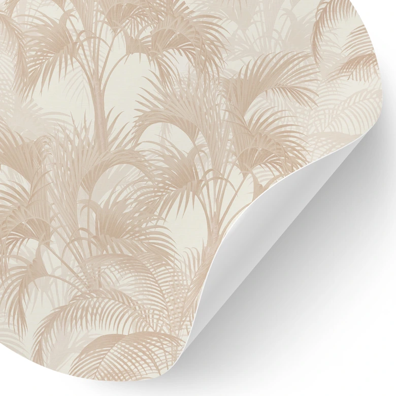 Wandtattoo Palmen im Dschungel Beige - Bloomery Decor - Rund 