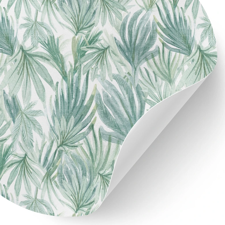 Wandtattoo Palmenblätter im Dschungel - Bloomery Decor - Rund 