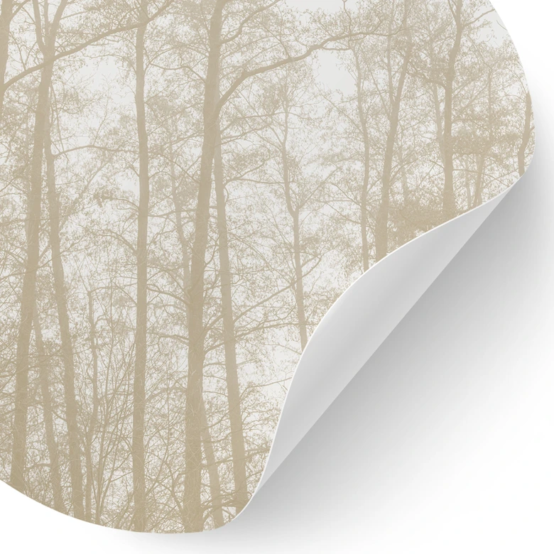 Stille vinter skov Wallsticker - Böhmer - Rund 