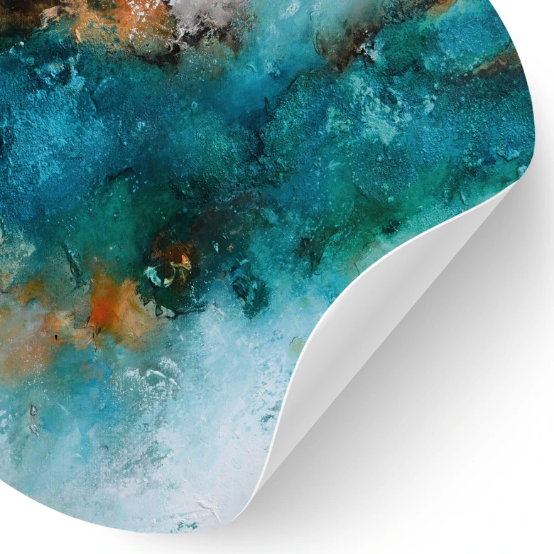 Wallsticker med fruset vatten - Fedrau - Rund 