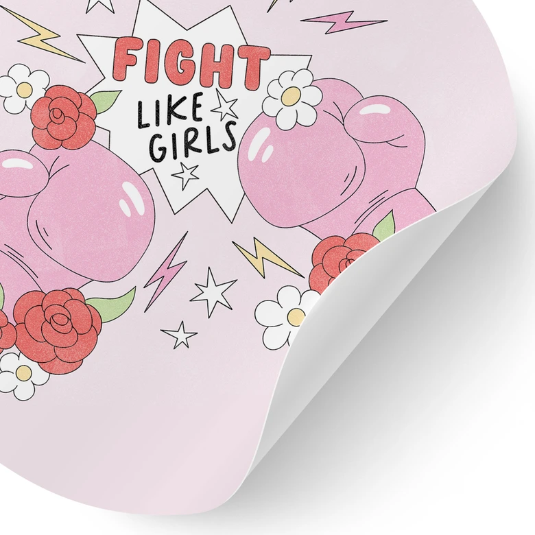 Wandtattoo Fight Like Girls - Feminist Power 