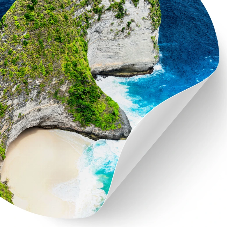 Wandtattoo Felsenküste von Nusa Penida - Hugonnard - Rund 