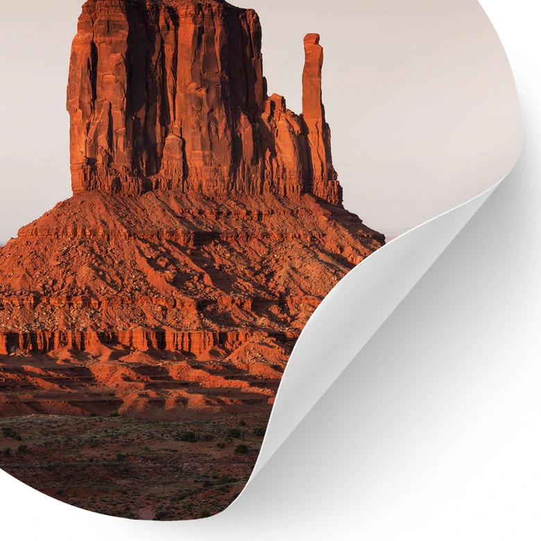 Wandtattoo Felsformation in Monument Valley - Hugonnard - Rund 