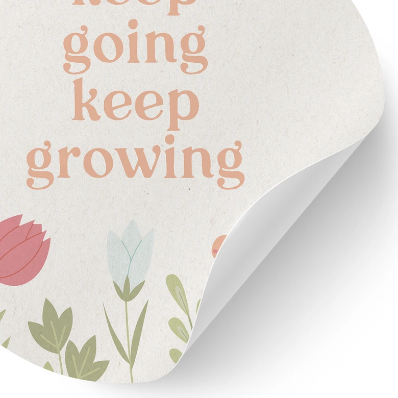 Wandtattoo Keep going keep growing - Rund 