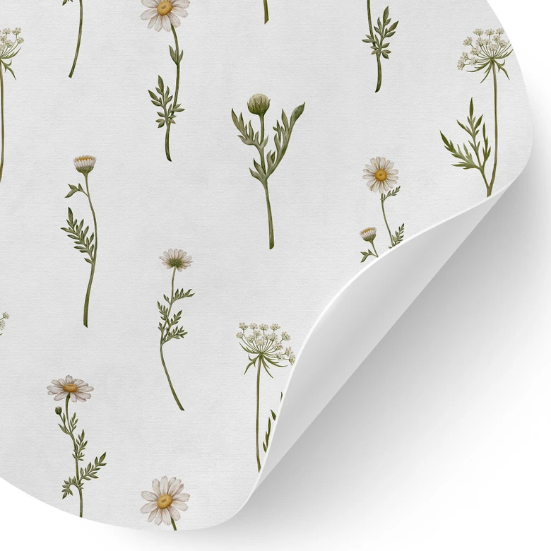 Wandtattoo Wiesenromantik mit Feldblumen - Kikki Belle - Rund 