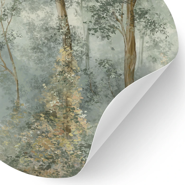 Wandtattoo Verwunschener Wald - Ms Tiff - Rund 