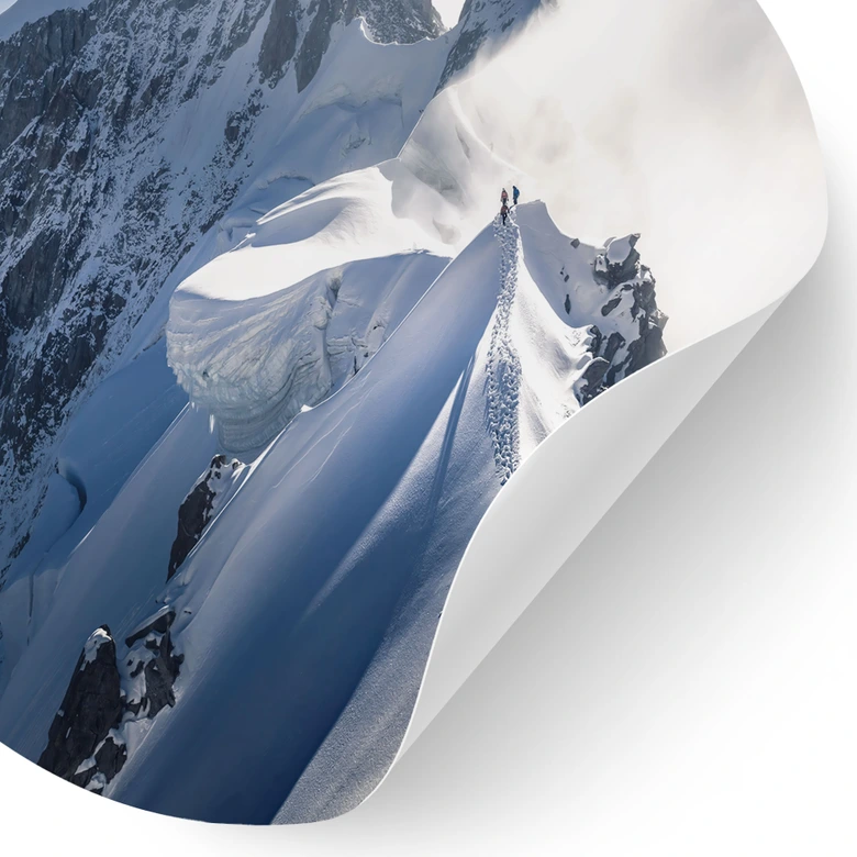Wandtattoo Gipfel des Mont Blanc - Nienartowicz - Rund 
