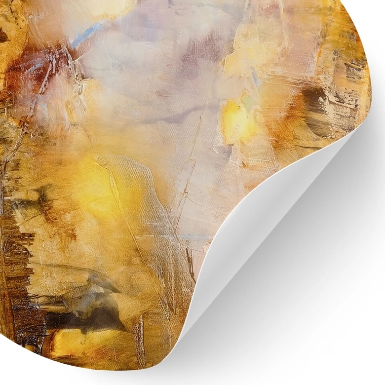 Wall sticker amber light and shadow - Schmucker - Round 