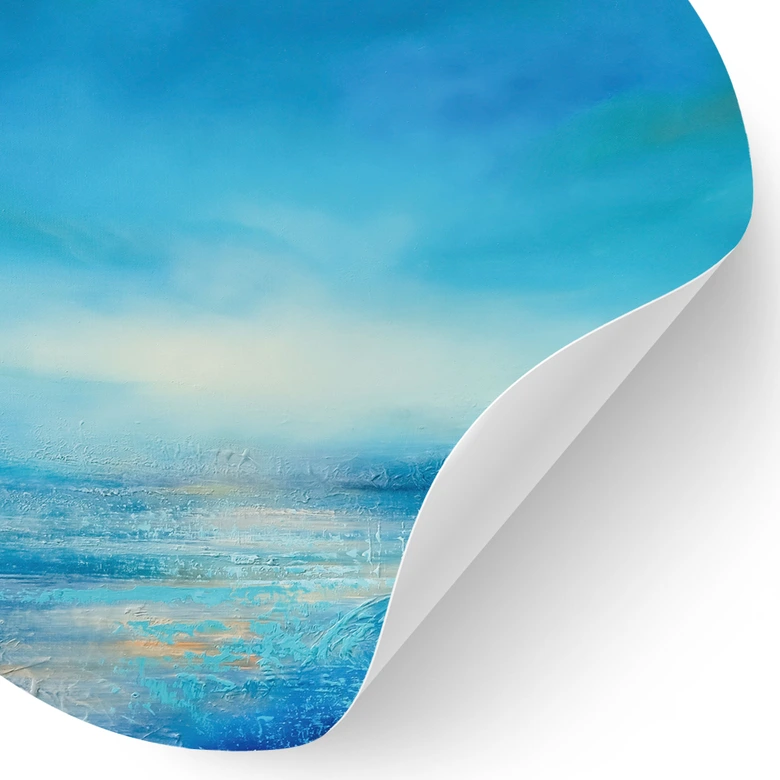 Sticker mural L'infini en bleu - Schmucker - Rond 