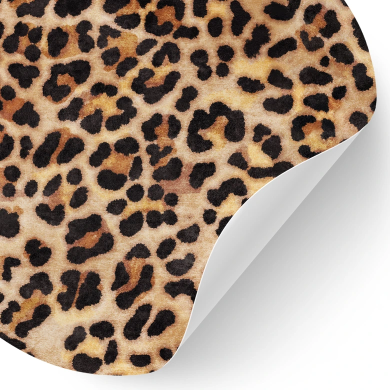 Wandtattoo Wilder Leopard - Animal Print - Tunaboylu - Rund 