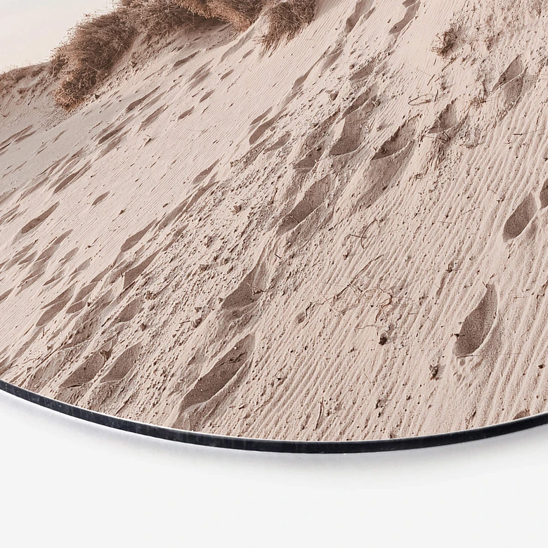 Alu-Dibond 1X Studio - Sandstrand - Rund 