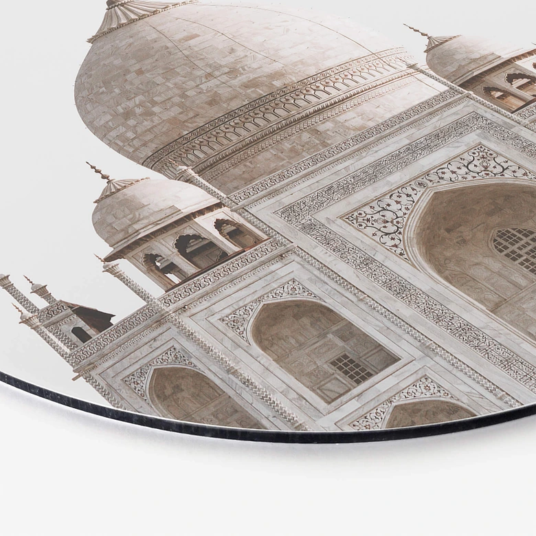 Alu-Dibond Annie - Taj Mahal - Rund 