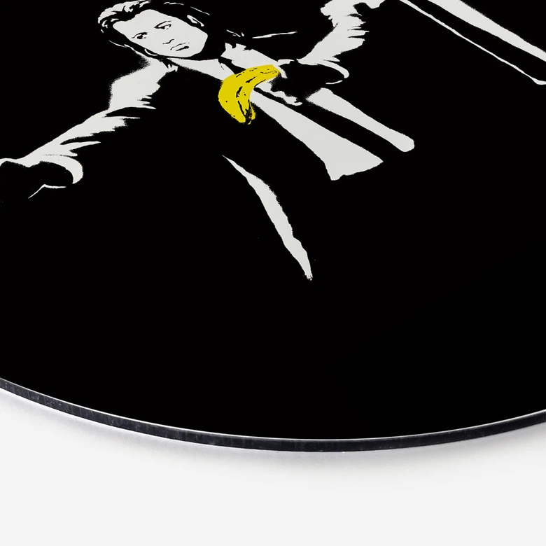 Tableau sur alu-Dibond rond Banksy - Pulp Fiction  