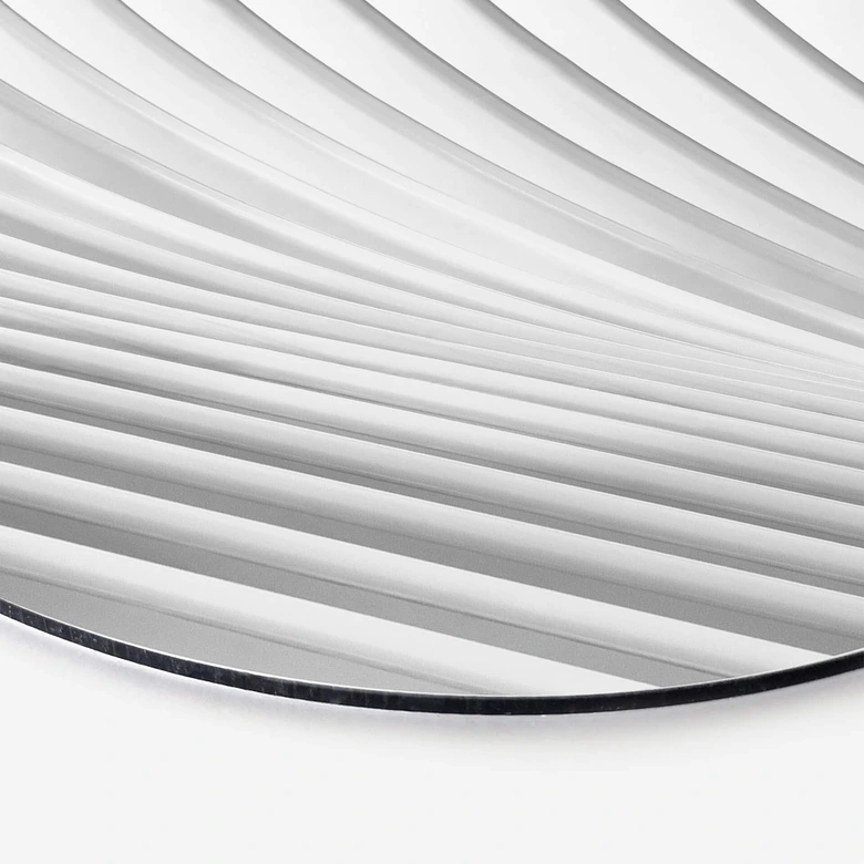 Alu-Dibond Budny - Harmonische Linien - Rund 