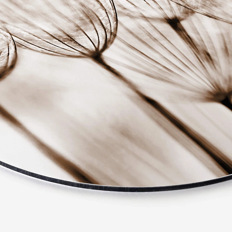 Wandbild Fliegerschirmchen - Alu-Dibond Rund 