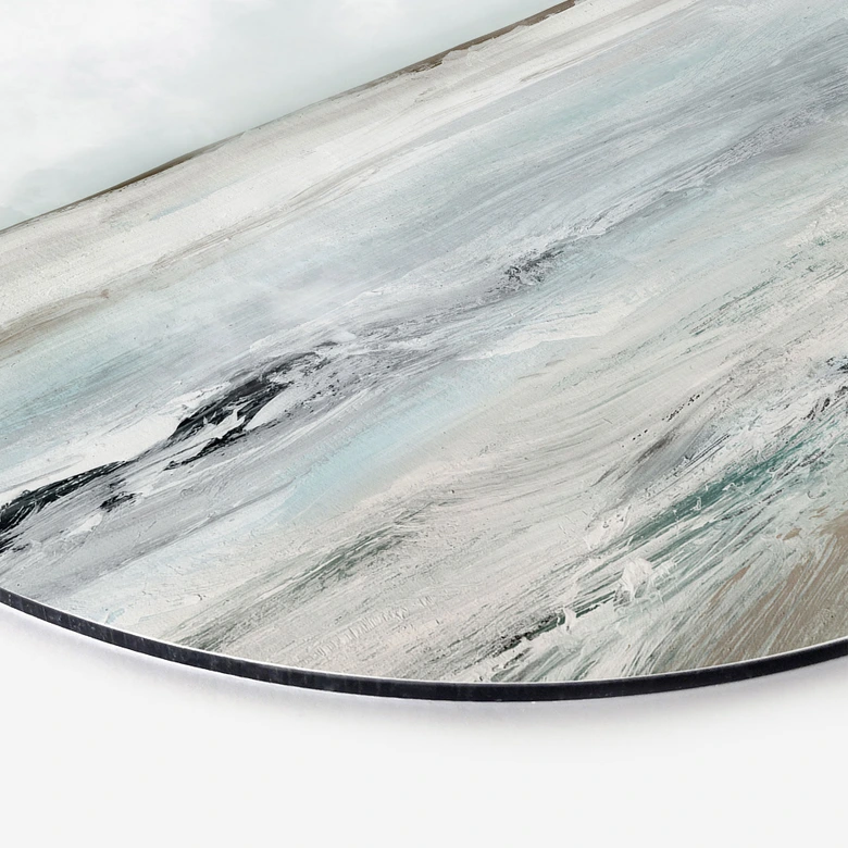Wandbild Wellen am Sandy Bay - Hobday - Alu-Dibond - Rund 