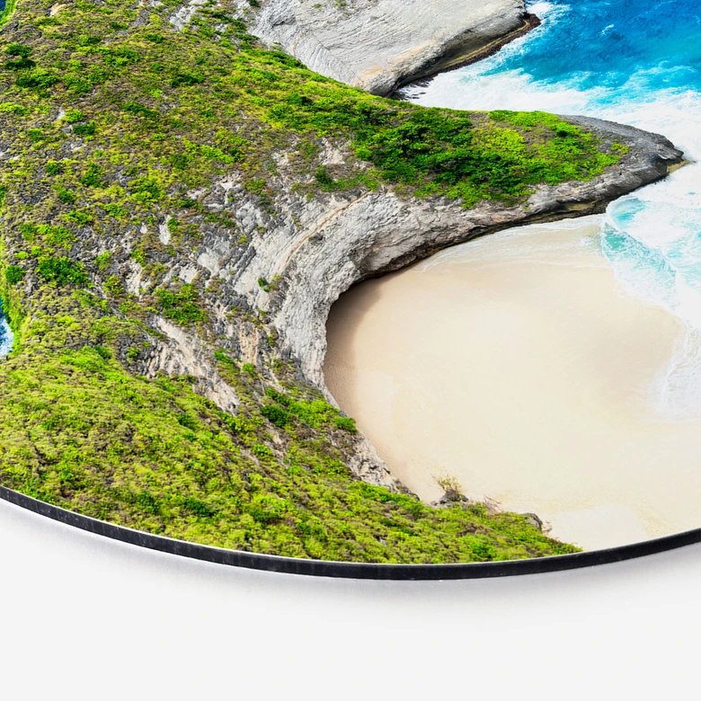 Wandbild Felsenküste von Nusa Penida - Hugonnard - Alu-Dibond Rund 