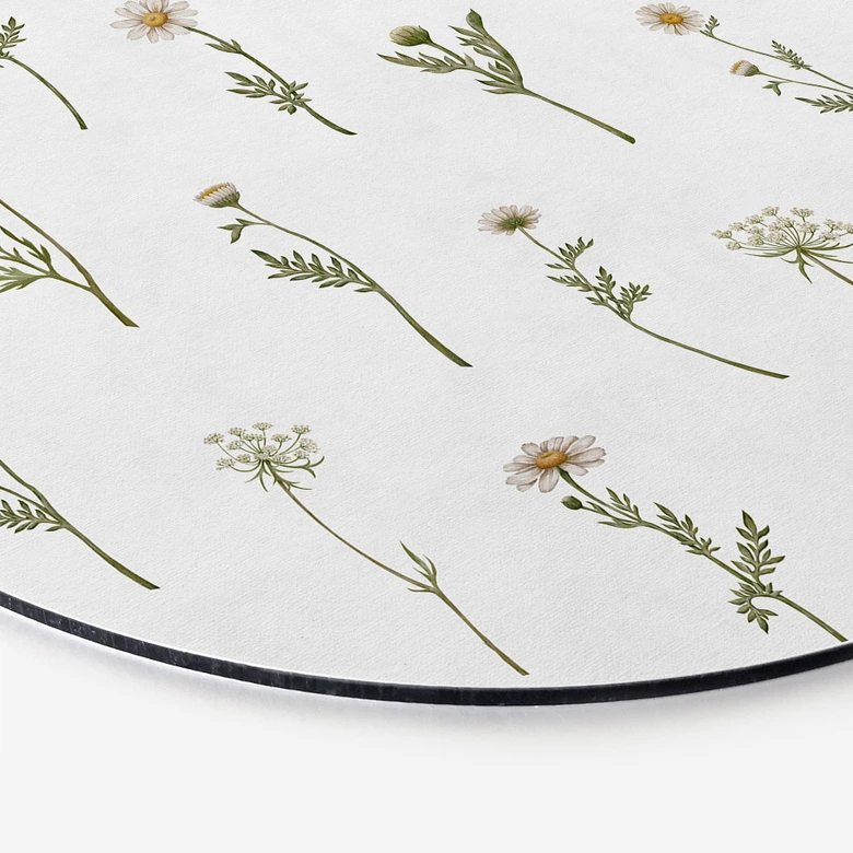 Alu-Dibond Wiesenromantik mit Feldblumen - Kikki Belle - Rund 