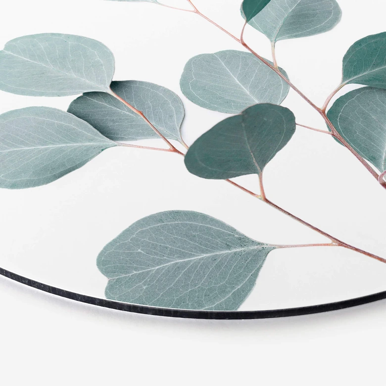 Alu-Dibond Sisi & Seb - Blauer Eukalyptus - Rund 