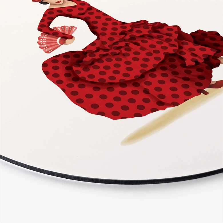 Alu-Dibond Tohmé - Flamenco - Rund 