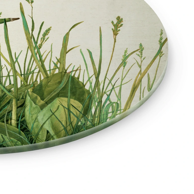 Glasbild Dürer - Das große Rasenstück 