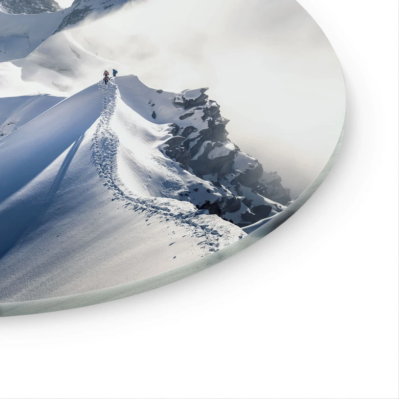 Glasbild Gipfel des Mont Blanc - Nienartowicz - Rund 