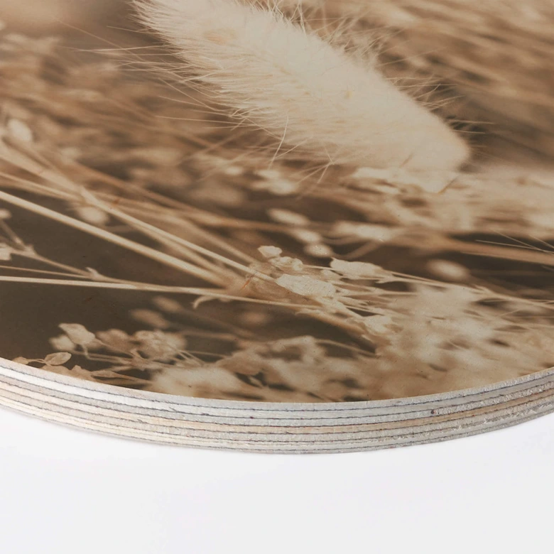 Cuadro de madera Annie - manojo de hierbas - redondo 