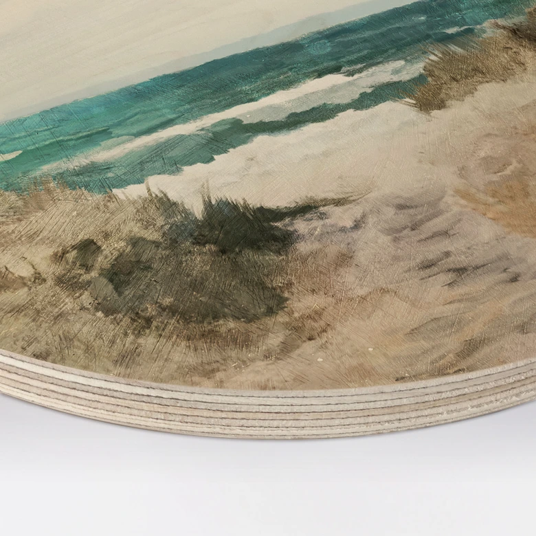 Holzbild Dünenweg zum Strand - Rund - Hobday 