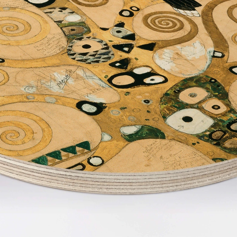 Billede af træ Klimt - Livets træ - Rundt 