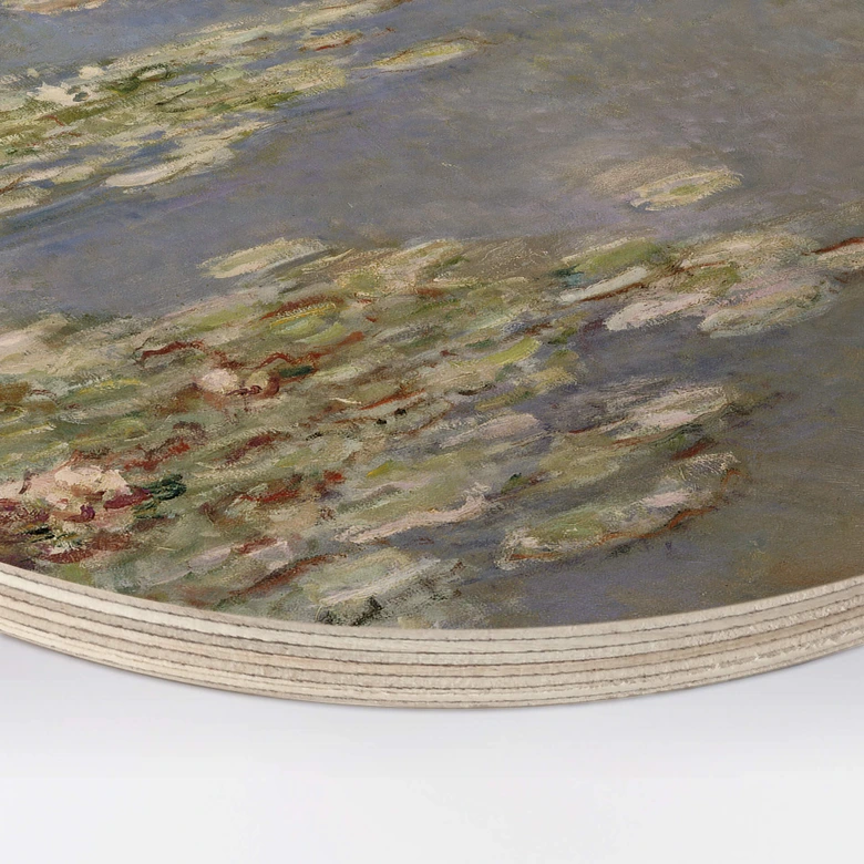 Holzbild Monet - Seerosen 1905 - Rund 