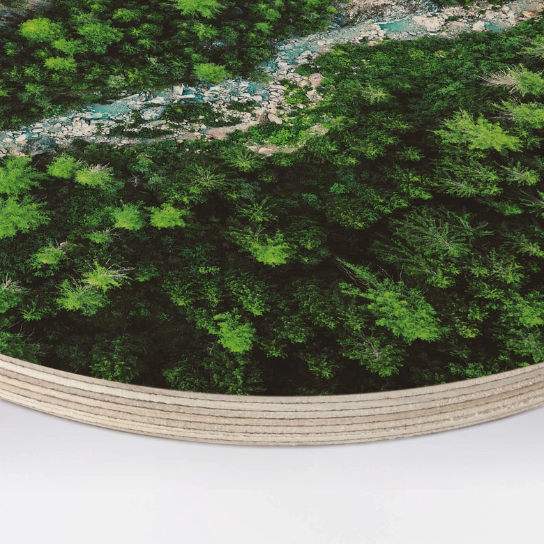 Holzbild Murko - Mutter Natur - Rund 